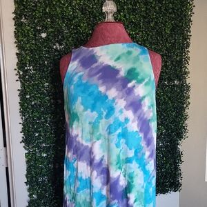 Simply Vera Vera Wang Blue and Purple Top